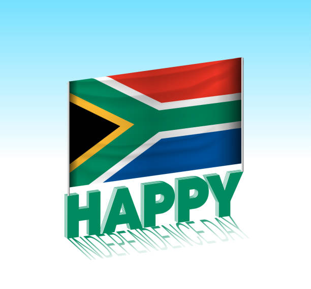 istock South Africa  independence day. Simple South Africa  flag and billboard in the sky. 1454591663