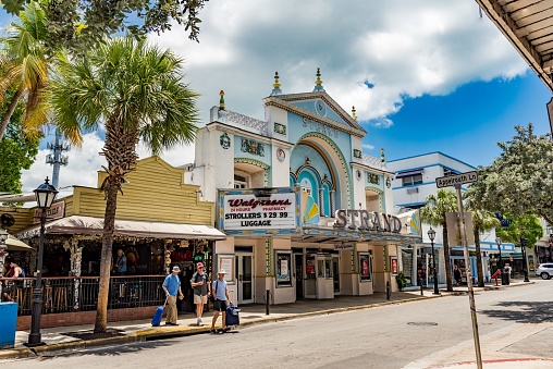 Key West, United States – May 16, 2016: The Strand Theater in Key West, Florida, United States of America