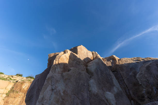 The seaside rocks on a sunny day