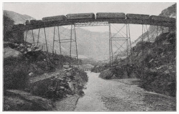 istock Georgetown Loop Railroad, Colorado, USA, halftone print, published in 1899 1454605415