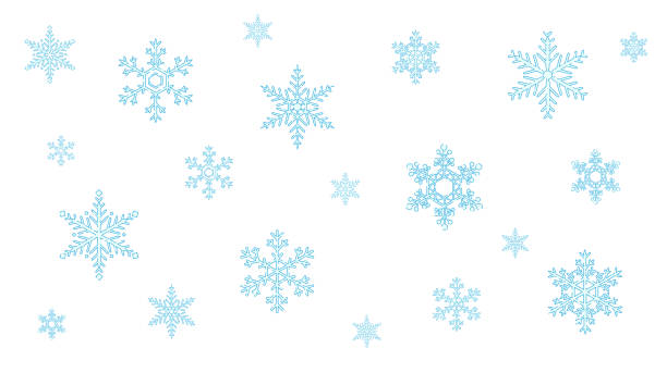 istock Snowflake icon set. Christmas or winter design. isolated material. Crystal of snow. 1454609250