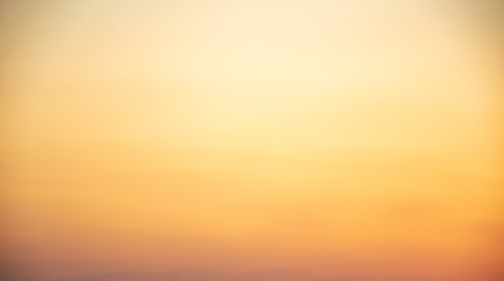 Blurred abstract sky orange gradient background design template
