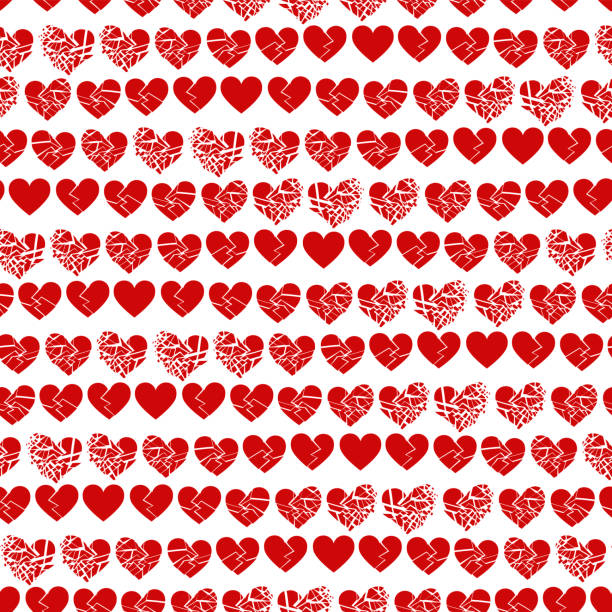 Heartbreeak Pattern 20+ Heartbreak Wallpapers Silhouette Stock Illustrations, Royalty-Free ...
