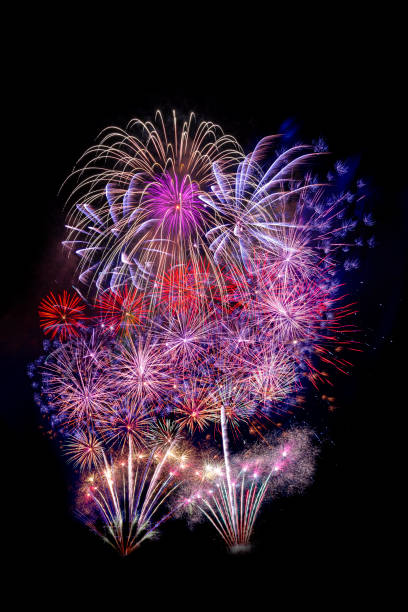 istock celebration happy new year and merry christmas firework isolated on black isolated background 1454631299