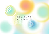 istock Abstract neon shapes in gradient pastel colors. Poster with blurred effect. Applicable for landing page, invitation and advertisement 1454632476
