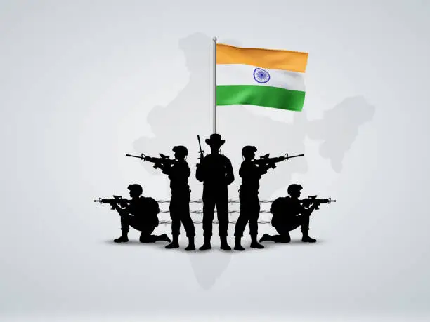 Republic day india, gantantra diwas, Army day and 26 january abstraction.