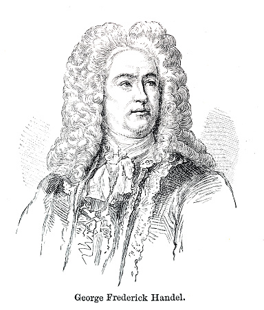 George Frederick Handel, composer from out-of-copyright 1898 book 