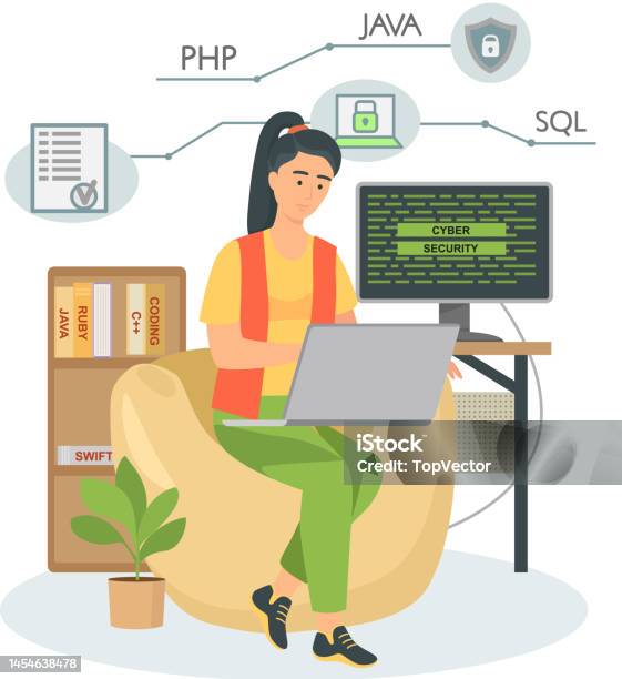 Programmer Engineering And Coding Programmer Working On Web Development ...