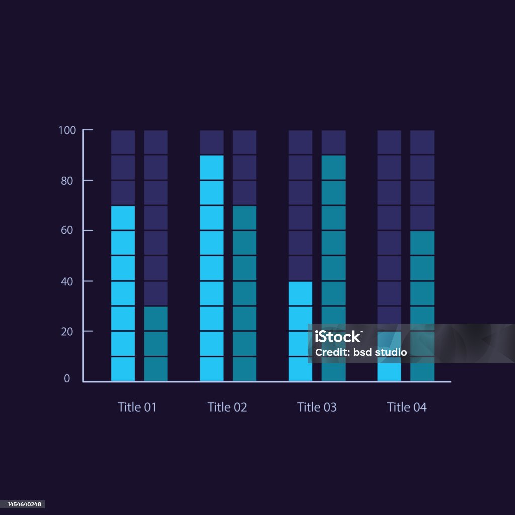Grouped Table Visual Grouped Infographic Chart Design Template For Dark Theme Stock ...
