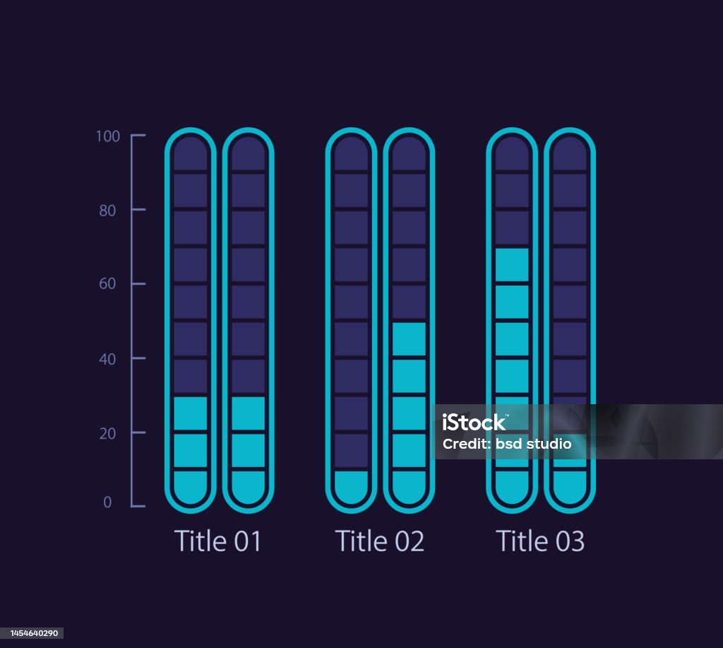 Fragmented Template Grouped Fragmented Infographic Chart Design Template For Dark Theme ...