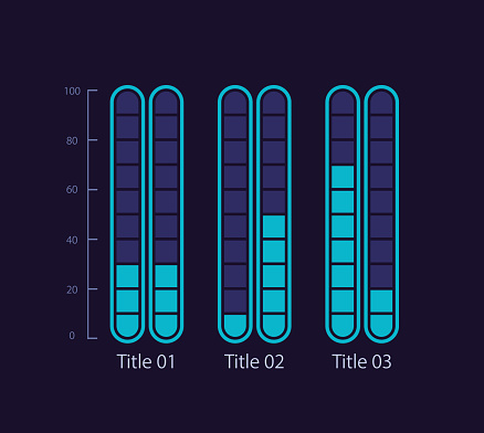 Fragmented Template Grouped Fragmented Infographic Chart Design Template For Dark Theme ...