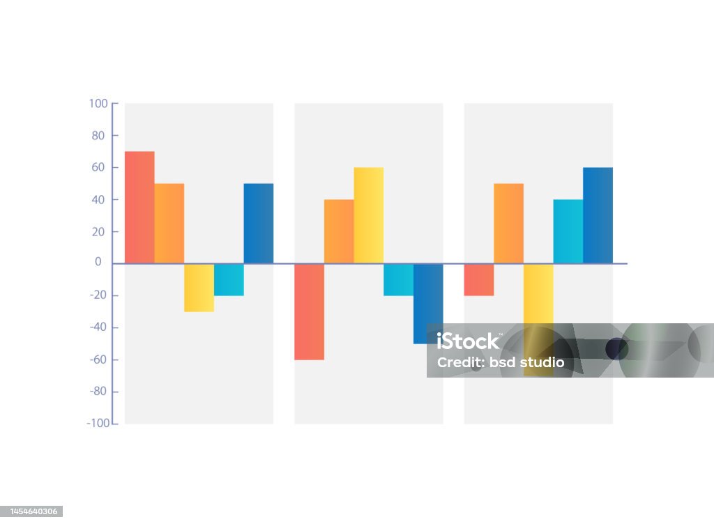 Graph Images Direction Both Directions Column Infographic Chart Design Template Stock ...