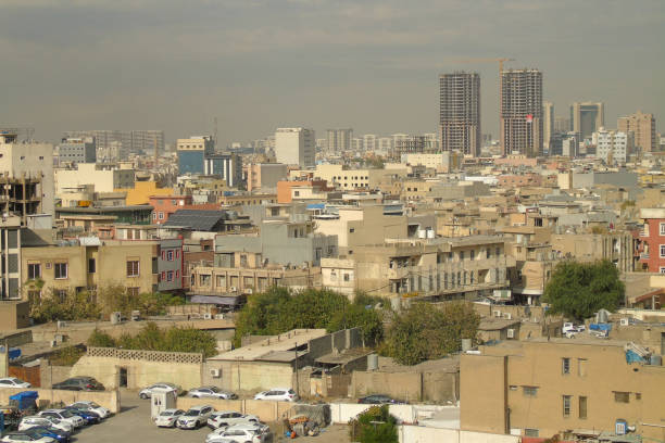 Erbil Skyline, Iraq stock photo