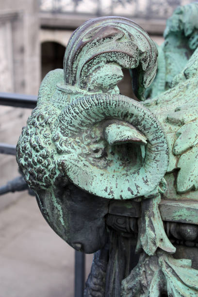 istock figure of a ram on the bridge 1454651065