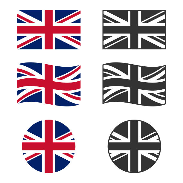 イギリスのベクター画像デザインの国旗セット。 - english flag british flag flag british culture点のイラスト素材／クリップアート素材／マンガ素材／アイコン素材