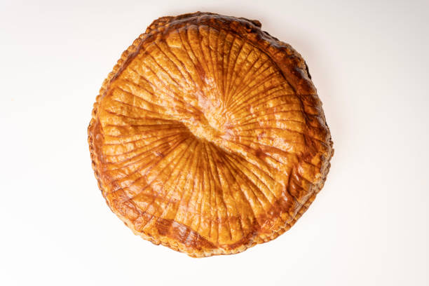 istock Paris, France - 01 06 2023: Presentation of a homemade King cake 1454661648