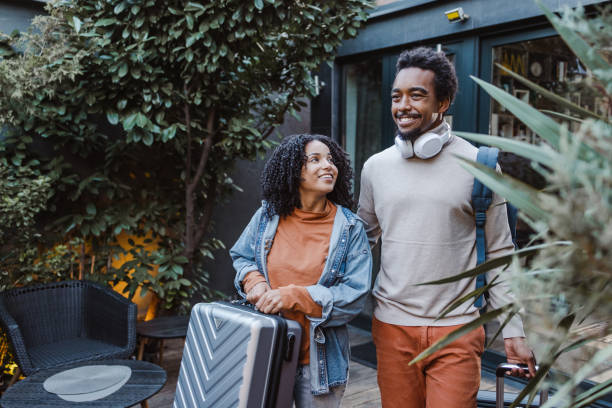 istock Happy African American tourists 1454663096