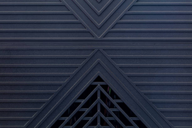 closeup of gray geometric textured  patterned background for design purpose
