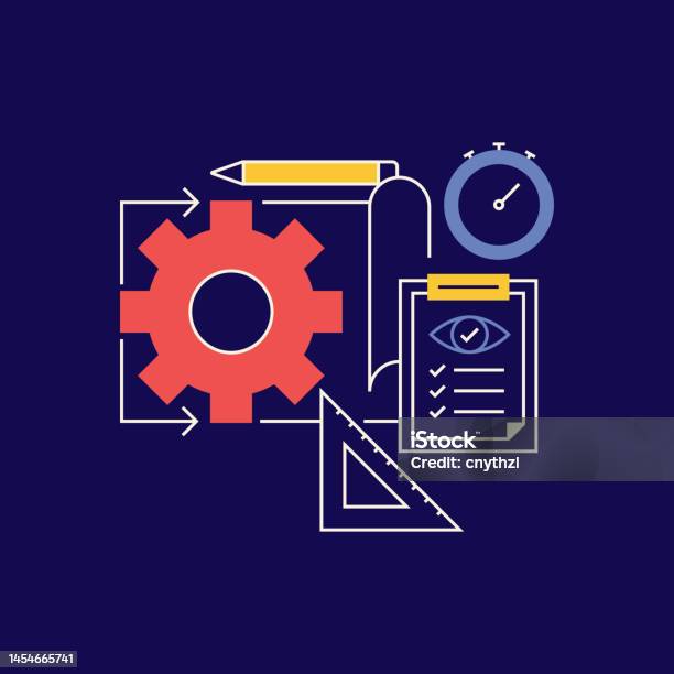 Project Development Related Vector Conceptual Illustration Engineering ...