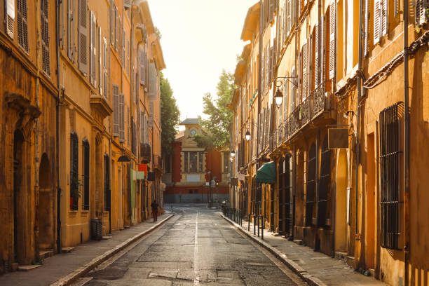 Provence typical city in Aix en Provence