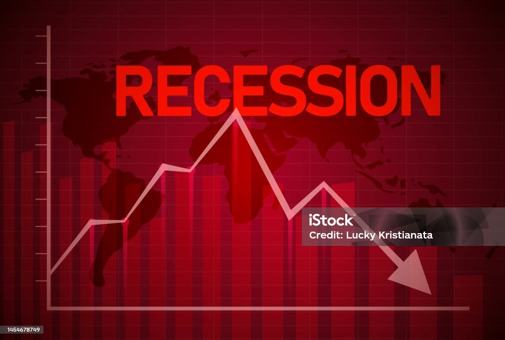 premium vector | graph with decrease report diagram... Recession Background Worldwide Graph Showing Decrease In Recession ...