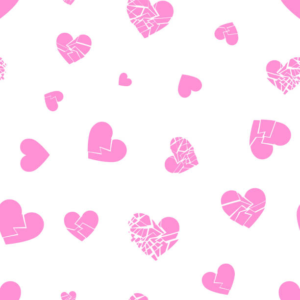 Heartbreeak Pattern 750+ Heartbreak Wallpapers Backgrounds Stock Illustrations, Royalty ...