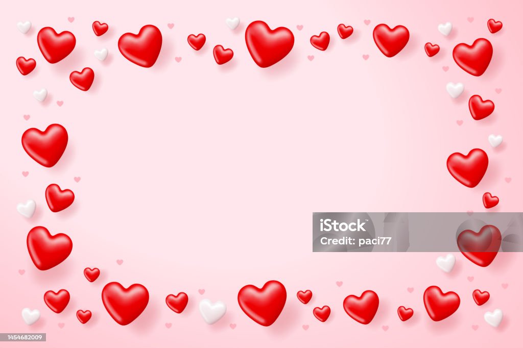 Cornice Cuori Per San Valentino Con Spazio Per Il Tuo Testo - Immagini  vettoriali stock e altre immagini di San Valentino - Festività pubblica -  iStock