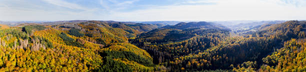 istock the rothaargebirge mountains in german in fall panorama 1454689942