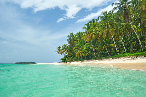 Tropical Caribbean beach, Panama