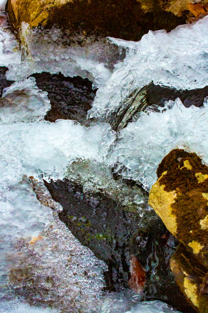 istock Icy waterfall at Goodwin State Forest in Chaplin, Connecticut. 1454694520