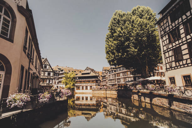 istock Alsace. Old ancient French city Strasbourg 1454702396