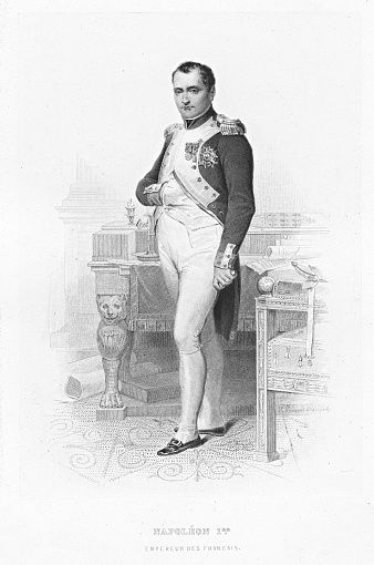 Emperor Napoleon Bonaparte engraving 1894