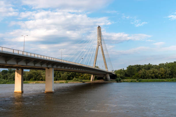 istock River Vistula and bridge in Warsaw, Poland 1454710415