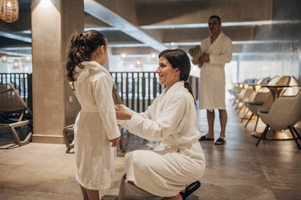 istock Family in luxury hotel 1454715837