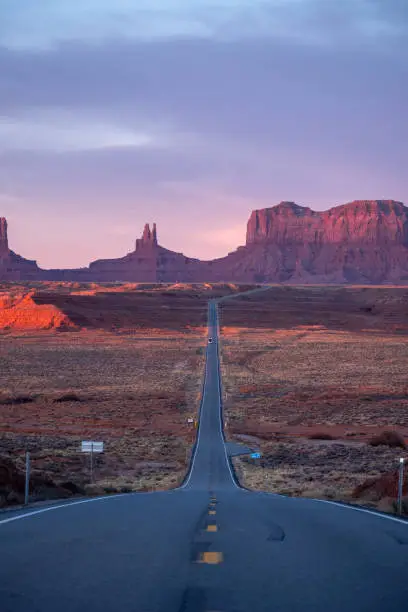 Navajo Nation, Forrest Gump Point, Highway 163, Utah, USA, February 14, 2020