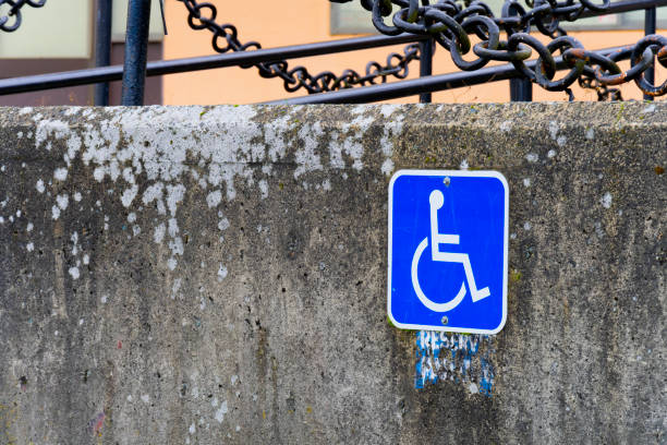 istock Wheelchair Accessible Parking Sign 1454726224