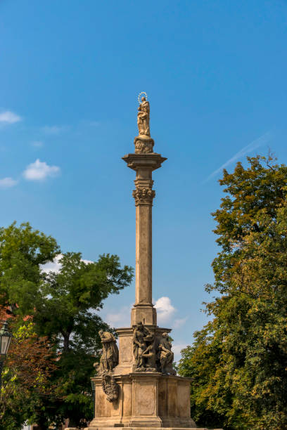 istock Marian Plague Column in Prague, Czech Republic 1454726490