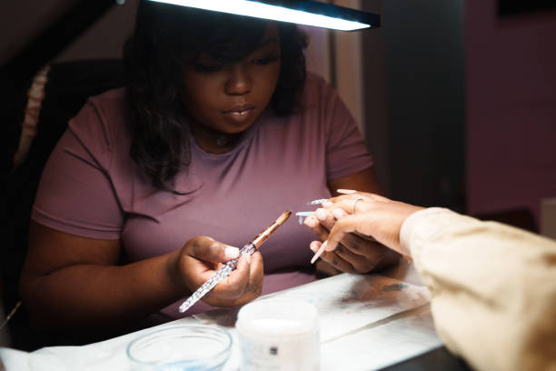 istock African American Nail Salon 1454729481