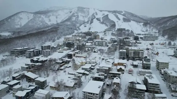 Niseko, Japan - December 15, 2022: The Winter Season in Niseko Hokkaido