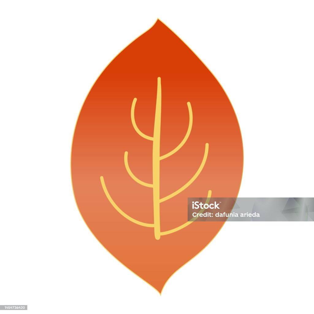Simple Abstract Leaf Simple Leaf Illustration Stock Illustration - Download Image Now ...