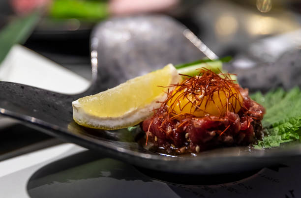 istock Japanese wagyu steak tartare 1454740323