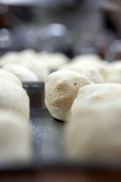 istock Close up of Raw dough prepared for baking 1454747702