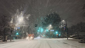 Driver POV Western USA Snowy Winter Travel in Colorado Photo Series