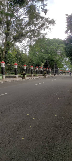 istock Street view by the Wonosobo plaza 1454748802
