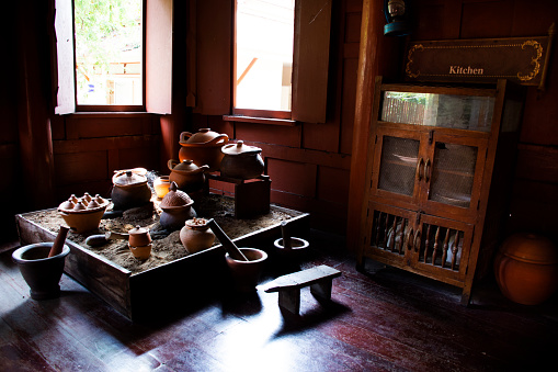 Picture of the interior room of a house in Bodie, California