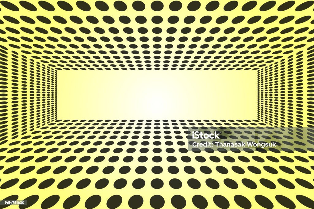 Vector Isometric Pattern Abstract Background Perspective Circle ...