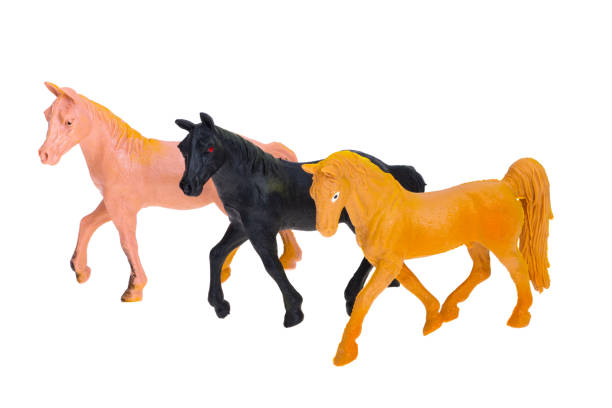 horse figurine isolated on white background