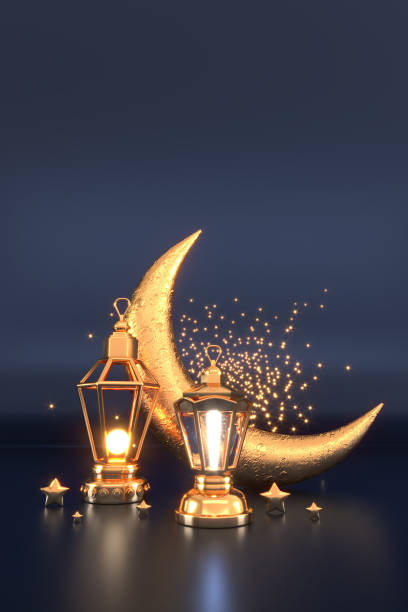 istock Ramadan Kareem Greeting Background Islamic 3d illustration design 1454762654