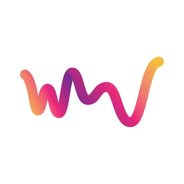 Vector illustration of W letter logo