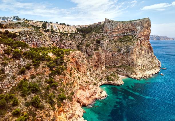 istock Cliff near the seashore overseeing the deep ocean 1454765052